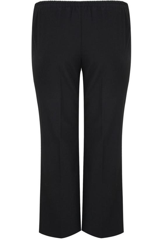 Yours Straight Leg Trousers with Elasticated Waistband 3