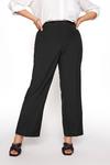 Yours Straight Leg Trousers with Elasticated Waistband thumbnail 4