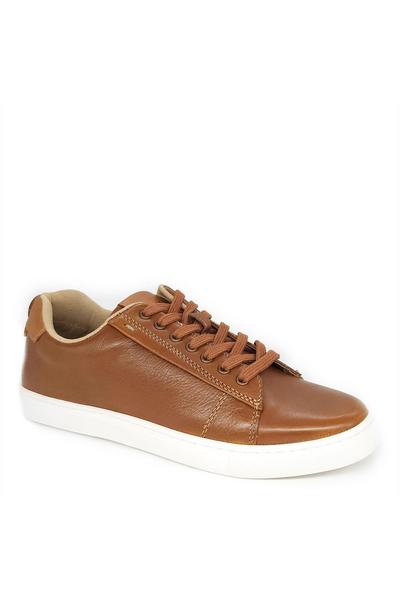 Romford Leather Fashion Trainers Casual Sneakers Shoes