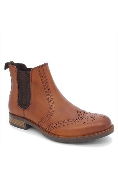 Albert Brogue Leather Chelsea Boots