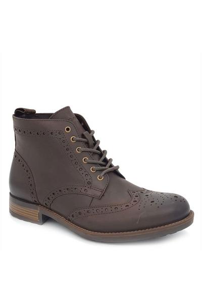 Kingston Leather Lace Up Brogue Boots