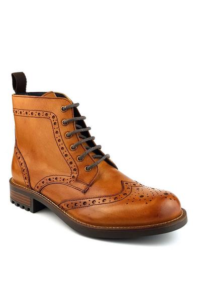 Camden Brogue Leather Lace Up Boots