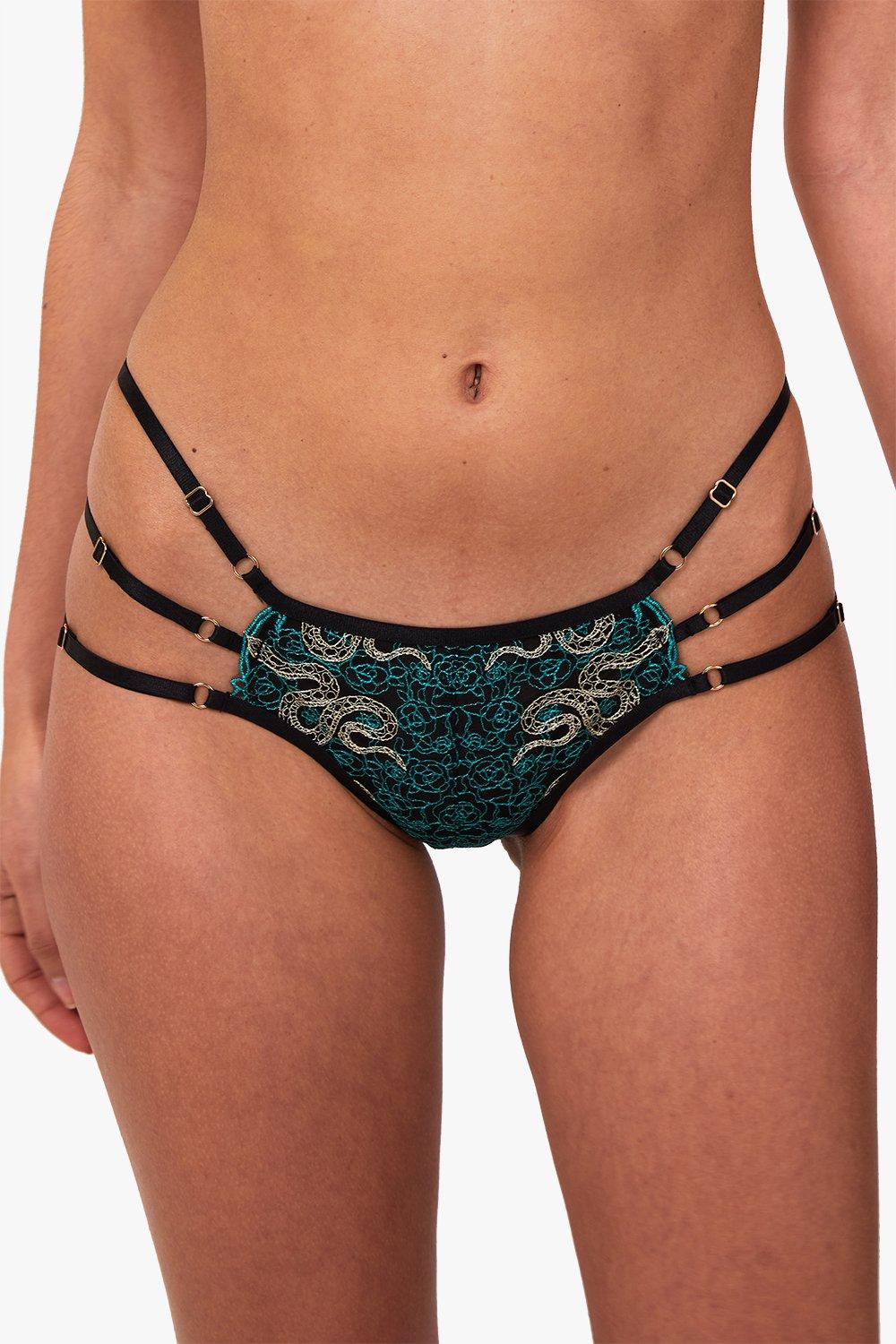 Snake Embroidered Brief