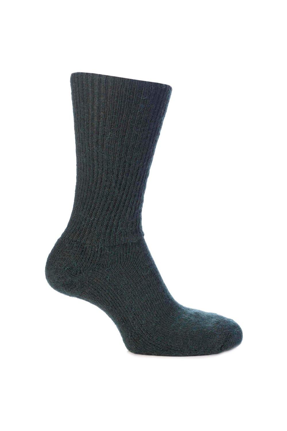 1 Pair Mohair Ribbed Socks With Cushioning