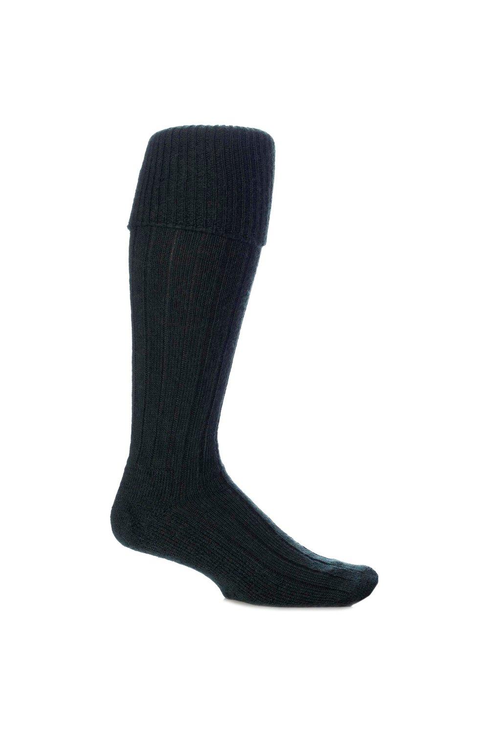 1 Pair Mohair Knee High Socks With Extra Cushioning and Ribbed Top