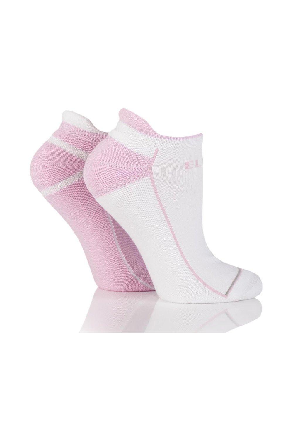 2 Pair Sports Cotton Cushioned Trainer Socks