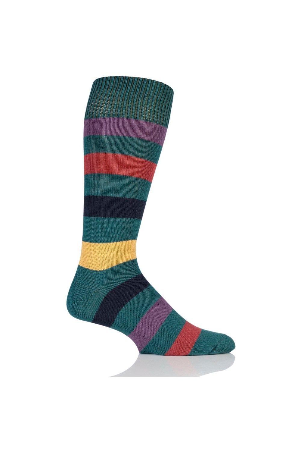 1 Pair Bold Broad Stripe Cotton Socks