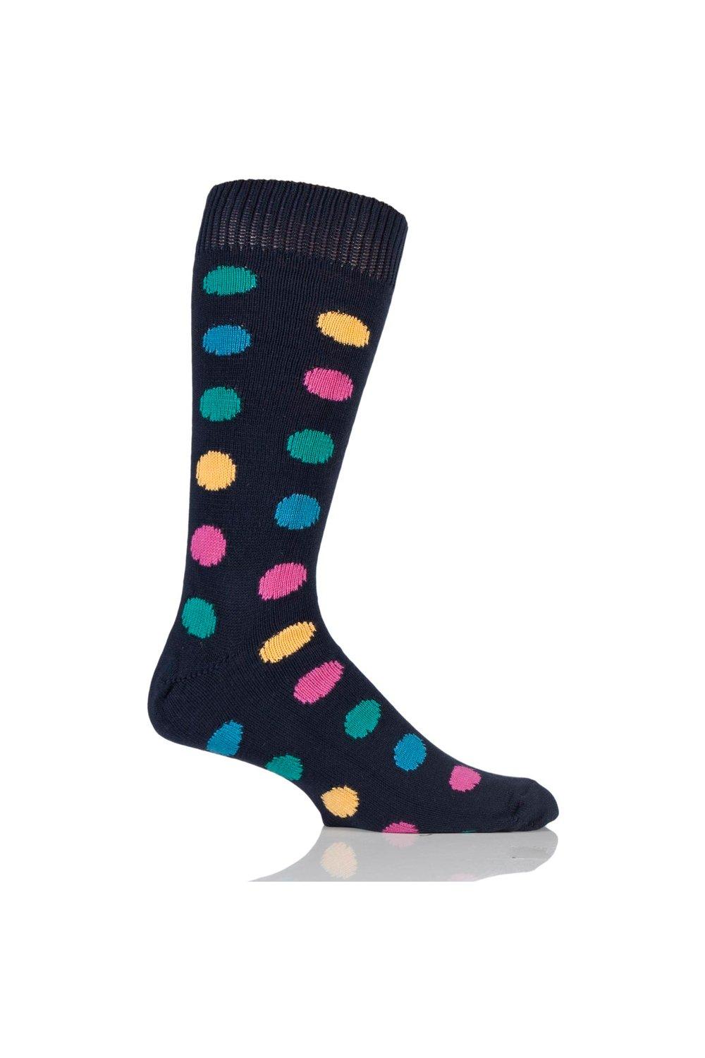 1 Pair Spotty Cotton Socks
