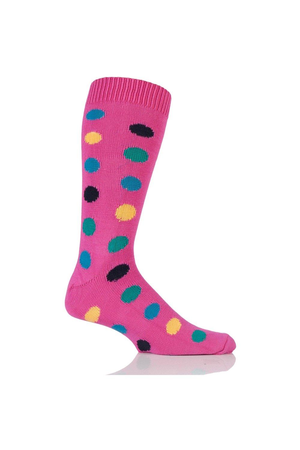 1 Pair Spotty Cotton Socks