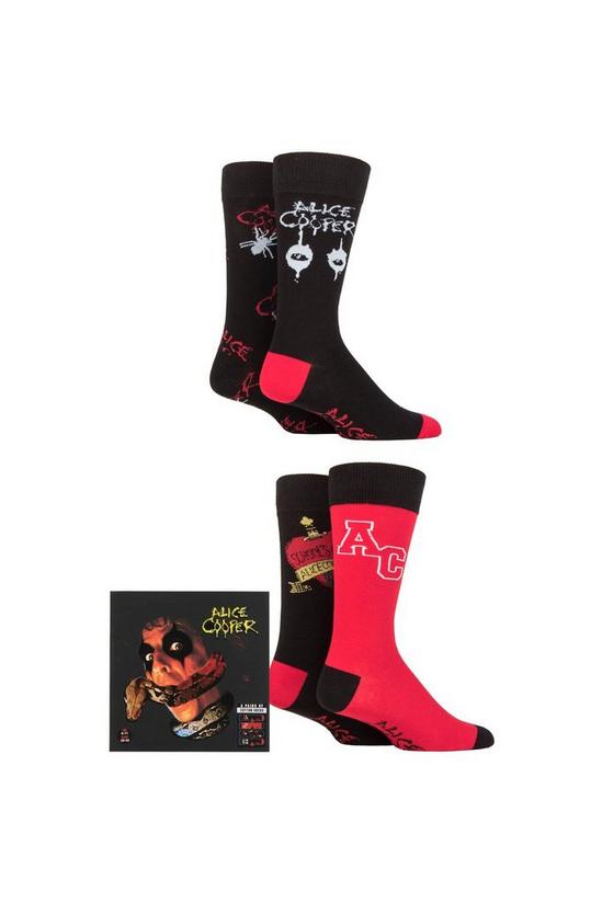 SOCKSHOP Alice Cooper 4 Pair Exclusive to Gift Boxed Cotton Socks 1