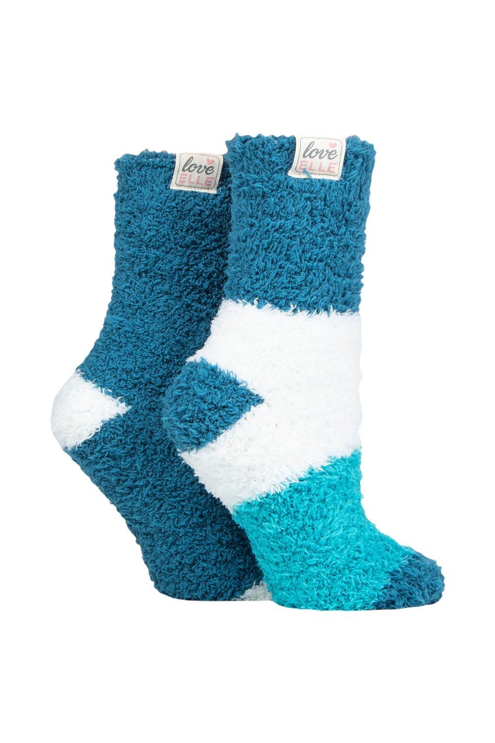 2 Pair Fluffy and Cosy Blissful Bed Time Socks