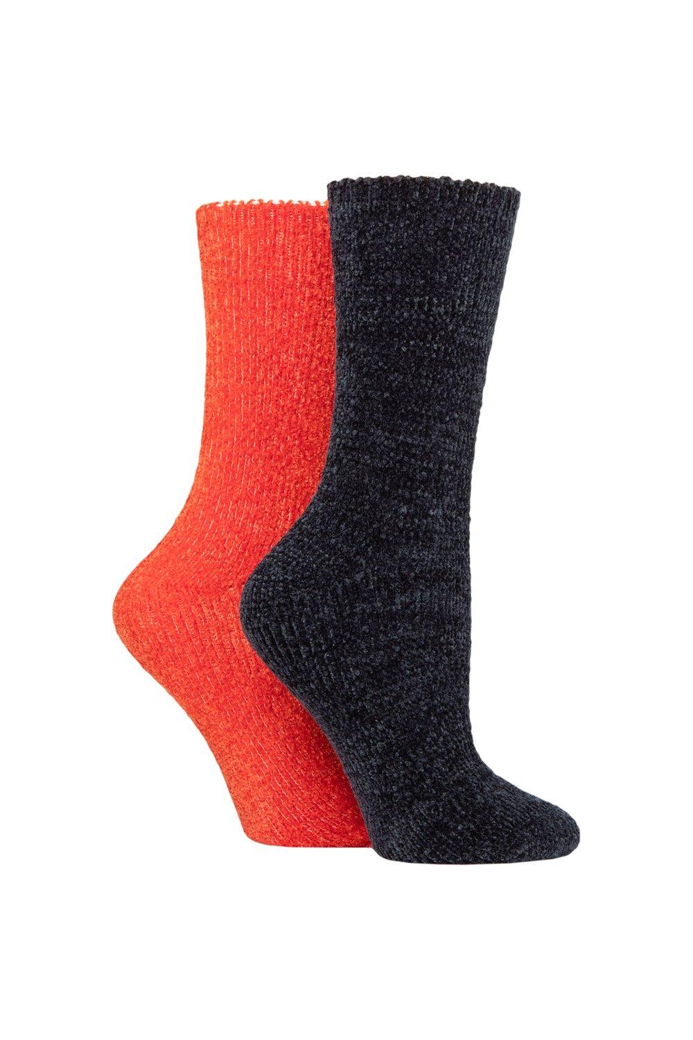 2 Pair Chenille Boot Socks