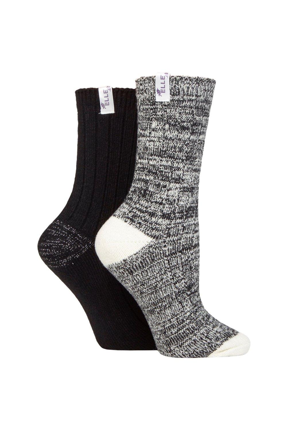 2 Pair Velvet Soft and Sparkle Boot Socks