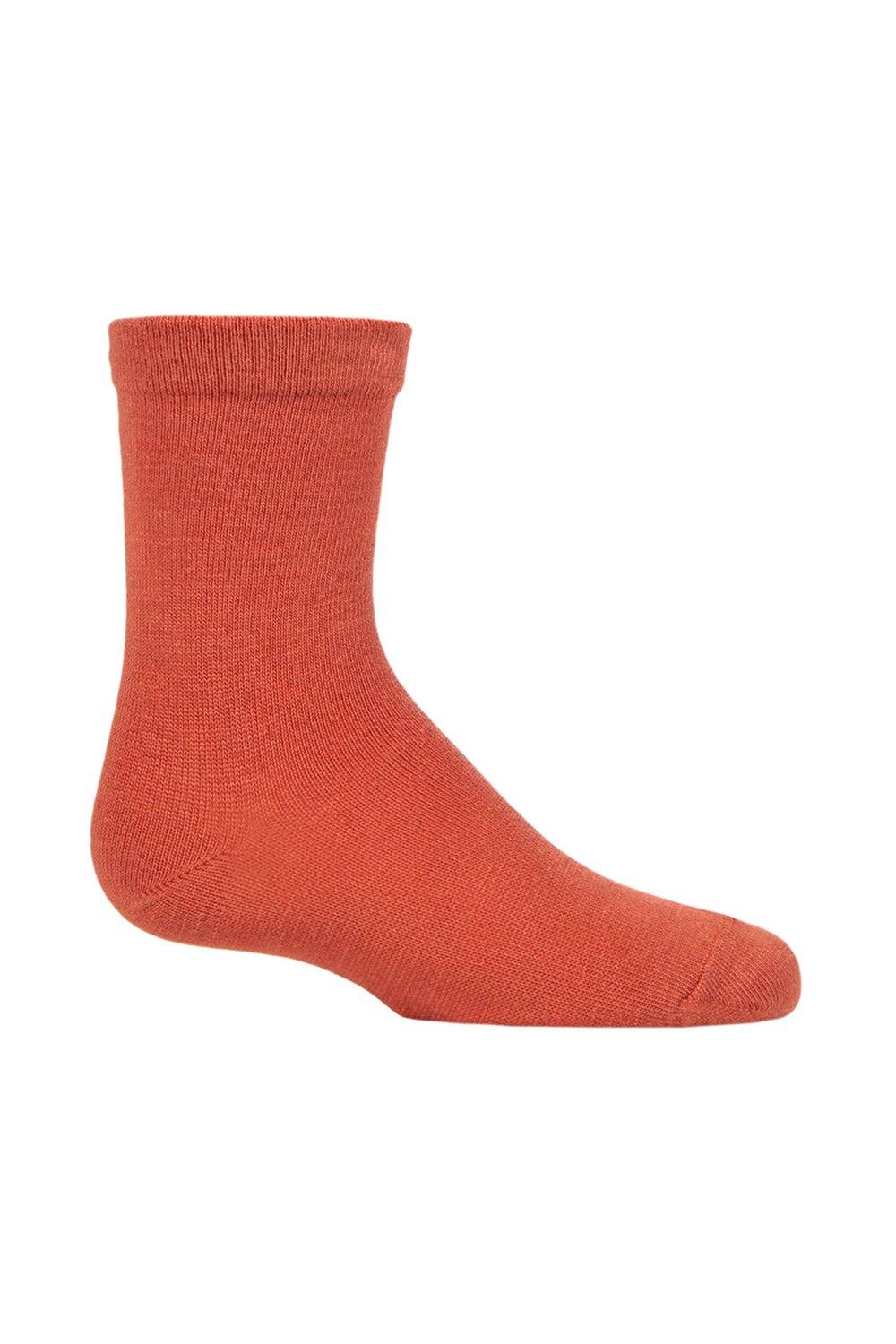 1 Pair Plain Bamboo Socks with Comfort Cuff and Smooth Toe Seams