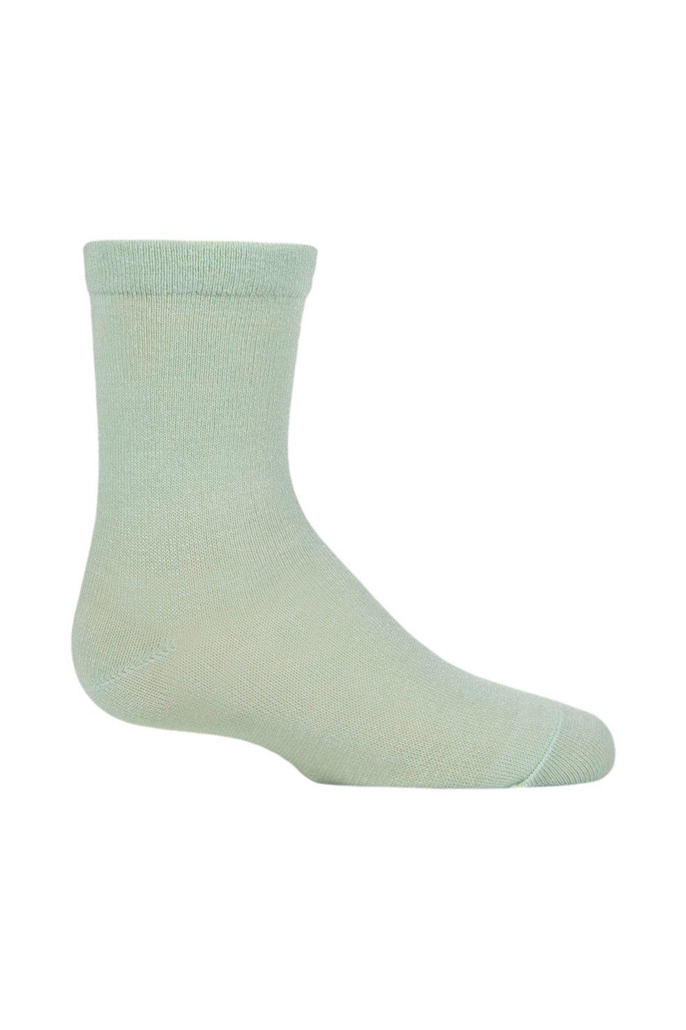 1 Pair Plain Bamboo Socks with Comfort Cuff and Smooth Toe Seams
