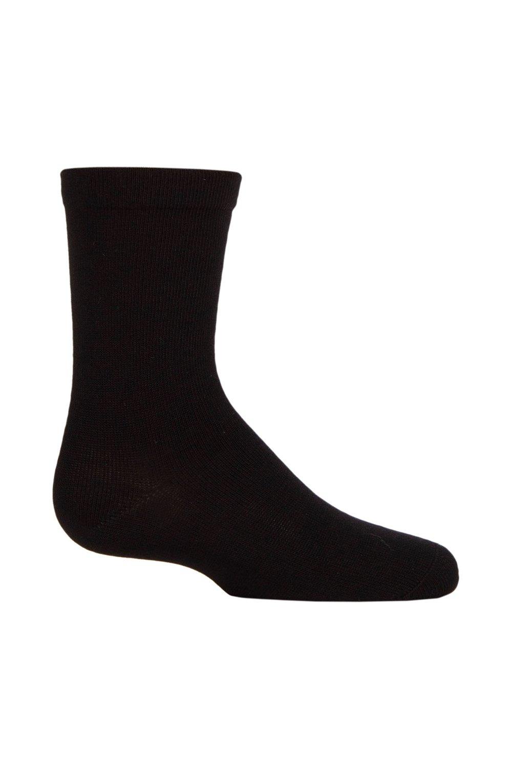 Boys and Girls 1 Pair SOCKSHOP Plain Mid-Weight Bamboo Socks with Comfort Cuff and Smooth Toe Seams