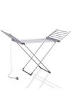 Schallen Schallen Electric Foldable 18 Heated Winged Indoor Dry Washing Heat Drying Clothes Airer Fast Dryer Rack with Cover thumbnail 1