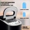 Schallen Ice Maker Machine Counter Top 26lb in 24H Small & Large Ice Cubes Maker with 2.2L Tank and Ice Basket thumbnail 3