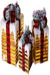 Netagon Set of 3 Under Christmas Tree Festive Battery Operated LED Light Up Presents Gift Boxes- Red Tartan thumbnail 6