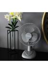 Schallen 6" Small Electric Modern Portable Air Cooling Fan with Tilt Feature for PC, Worktop, Desk, Office, Home & Travel Use - Grey thumbnail 3