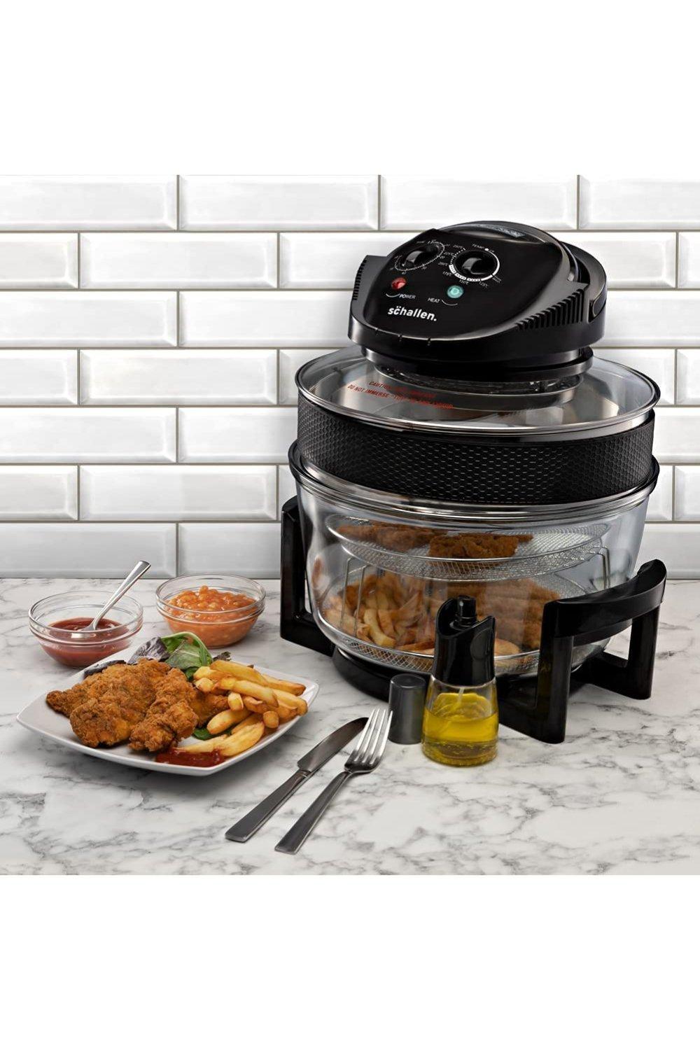 17L Halogen Air Fryer Rotary Convection Oven Multi Cooker Low Fat Health  Grey UK