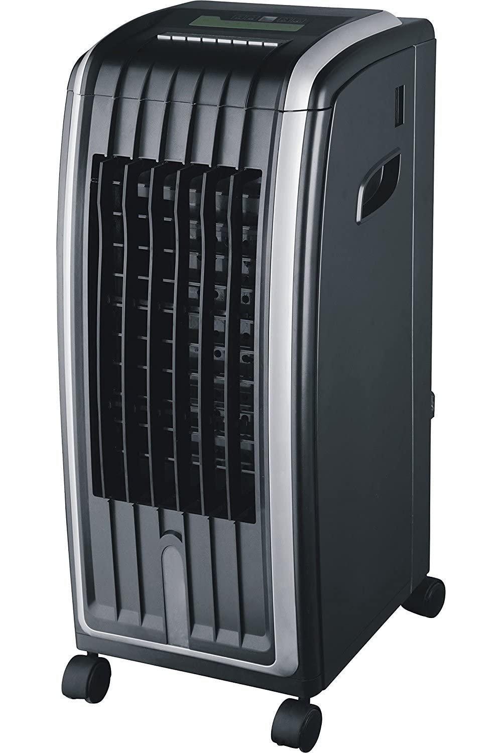 Portable Modern 6.5L 4-in-1 Air Cooler, Fan Heater, Air Purifier & Humidifier - BLACK