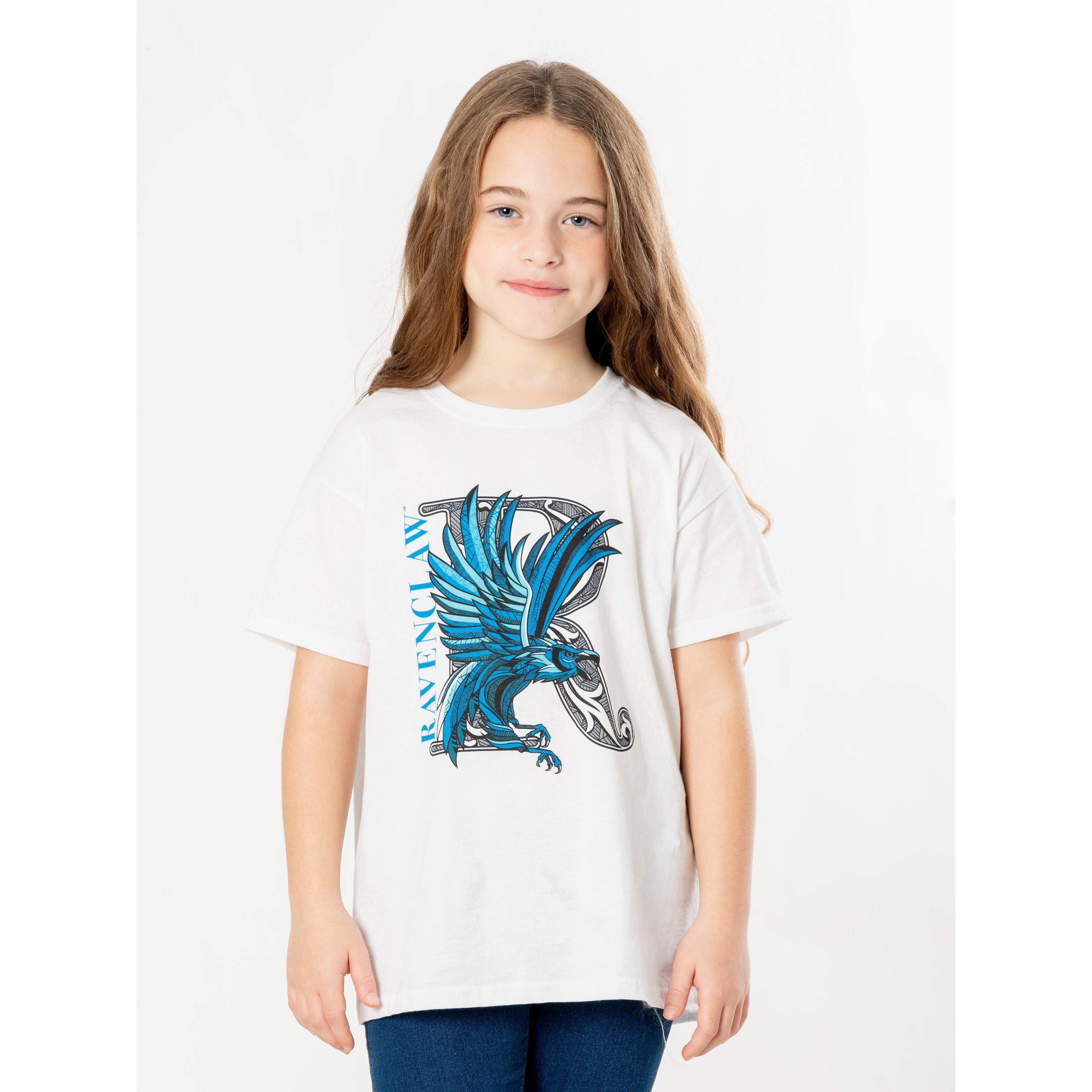 Harry Potter Kids White Ravenclaw Mosaic T-Shirt
