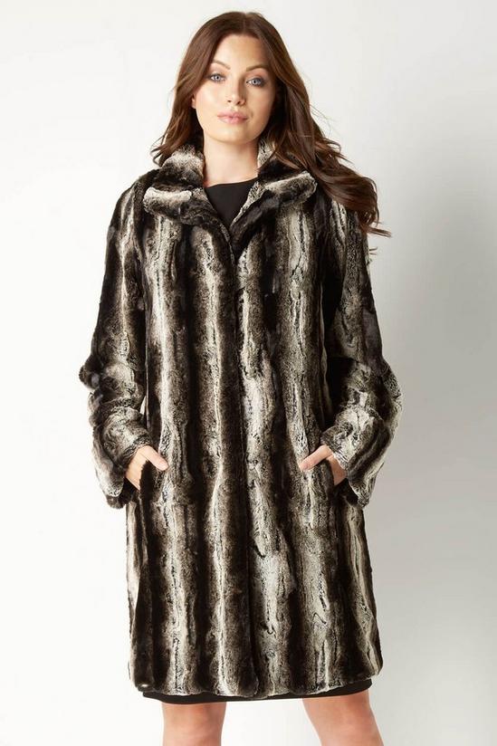 Roman Faux Fur Longline Coat 2