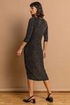 Roman Fitted Sparkle Twist Front Ruched  Dress thumbnail 3