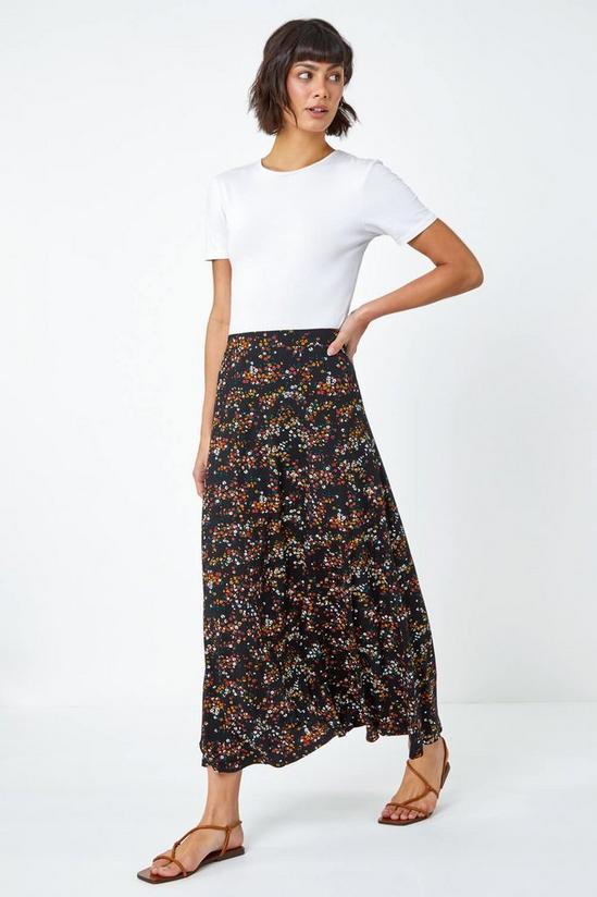 Roman Ditsy Floral Jersey Skirt 3
