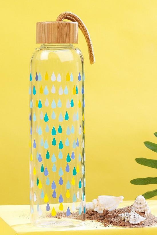 Cambridge Raindrops Glass Water Bottle 2