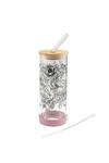 Cambridge Floral Trail Glass Water Bottle with Glass Straw thumbnail 3