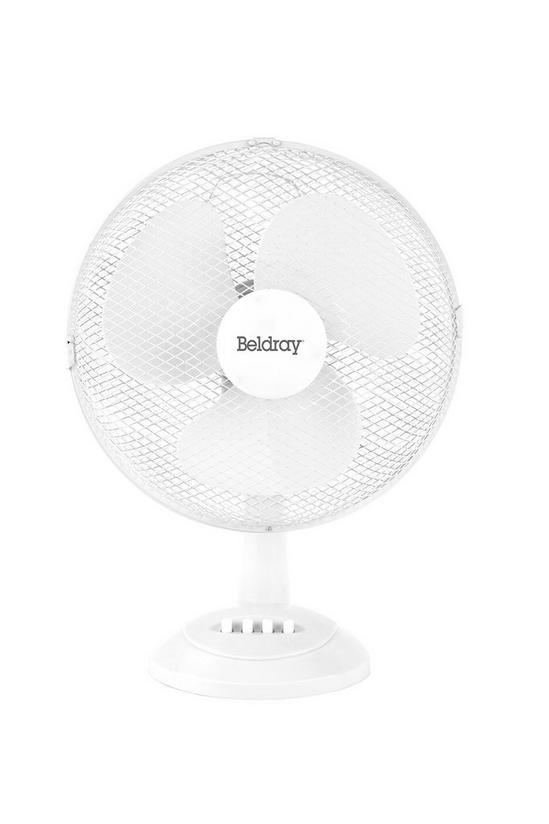 Beldray White Oscillating 12” Desk Fan 1