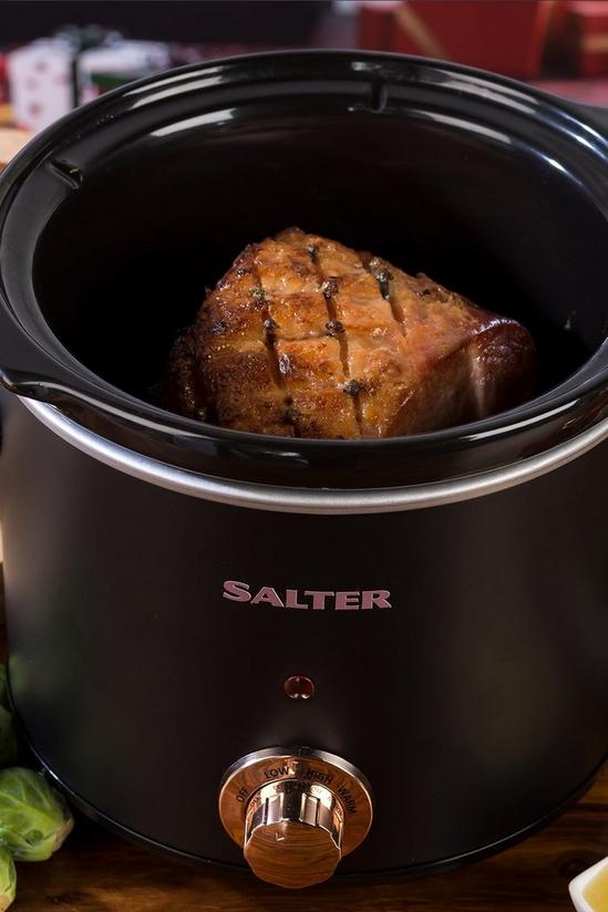 Salter 3.5L Rose Gold Slow Cooker With Three Heat Settings 2