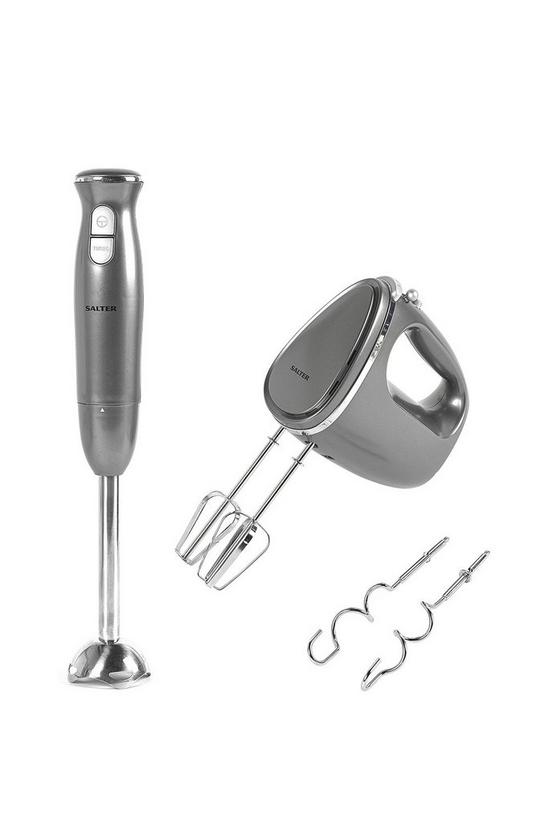 Salter Cosmos 2 Speed Hand Blender and 5 Speed Electric Hand Mixer Whisk 1