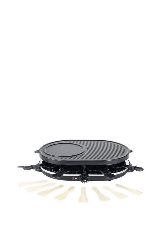 Giles and Posner Electric Non-Stick Raclette Grill and Crepe Maker 6