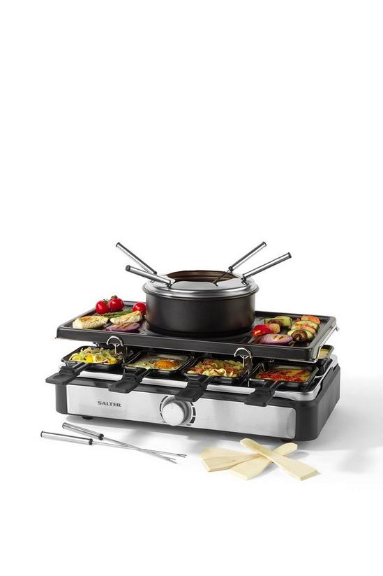 Salter Electric 2 in 1 Raclette Grill & Fondue Set 1
