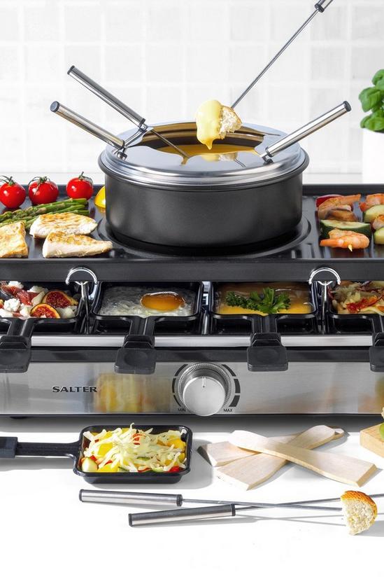 Salter Electric 2 in 1 Raclette Grill & Fondue Set 2