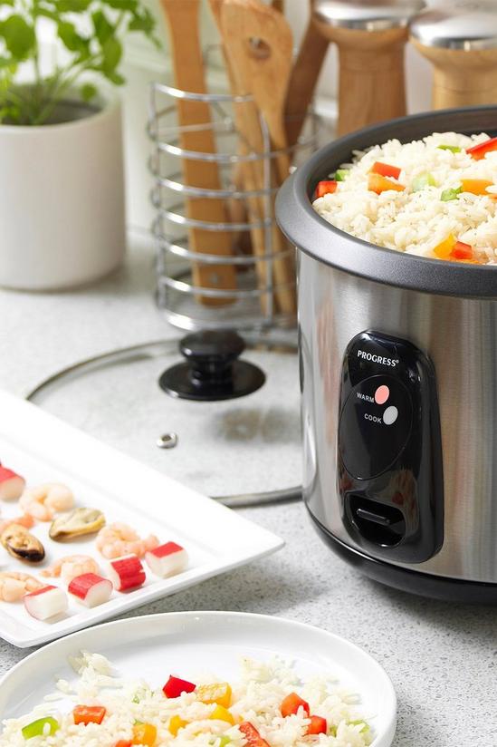 Progress Rice Cooker With Removable Non-Stick Bowl & Tempered Glass Lid 5