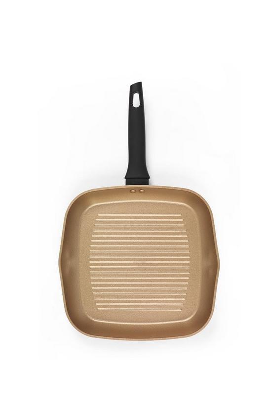 Russell Hobbs Black and Gold Opulence Collection Non-Stick 28 cm Griddle Pan 1
