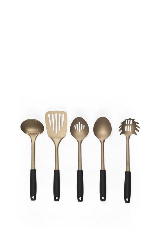 Russell Hobbs Black and Gold Opulence 5 Piece Kitchen Utensil Set 1
