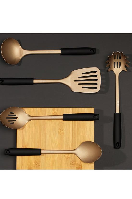 Russell Hobbs Black and Gold Opulence 5 Piece Kitchen Utensil Set 3