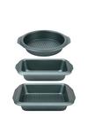 Progress Shimmer Collection 3 Piece Carbon Steel Ovenware & Baking Set - Round, Loaf And Square Pan thumbnail 1