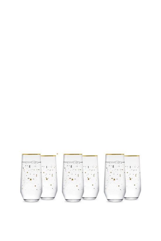Vivo by Villeroy & Boch Long Drink Glasses, Set of 6, Crystalline Glass, Limited Edition with Unique Design, 390 ml 1