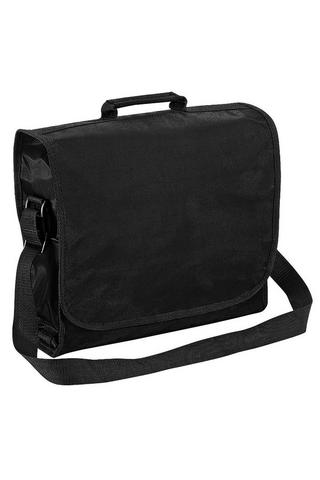 Gabicci Mens Leather Laptop Messenger Bag Black: Joe Size: One Size
