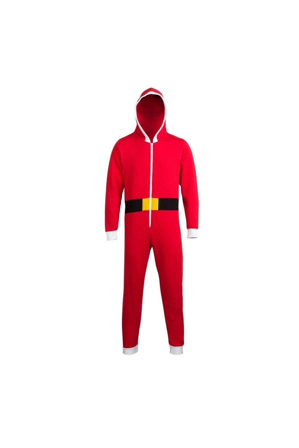 Nightwear Christmas Santa Hooded All In One Onesie 280 GSM