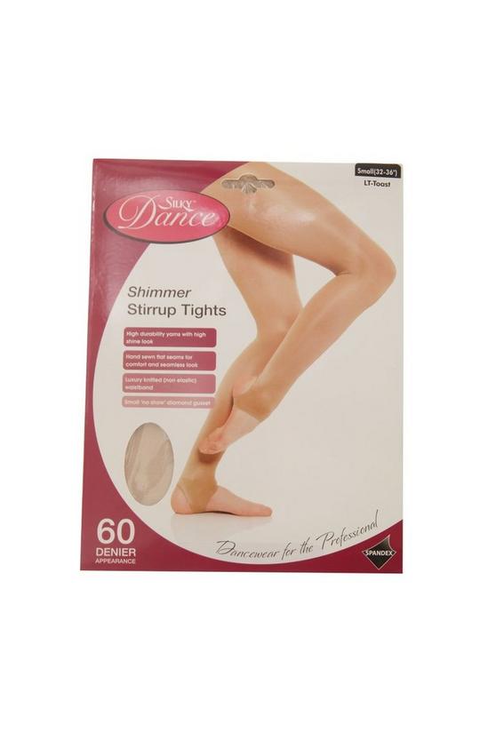 Silky Dance Shimmer Stirrup Tights (1 Pair) 1
