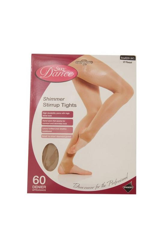 Silky Dance Shimmer Stirrup Tights (1 Pair) 1
