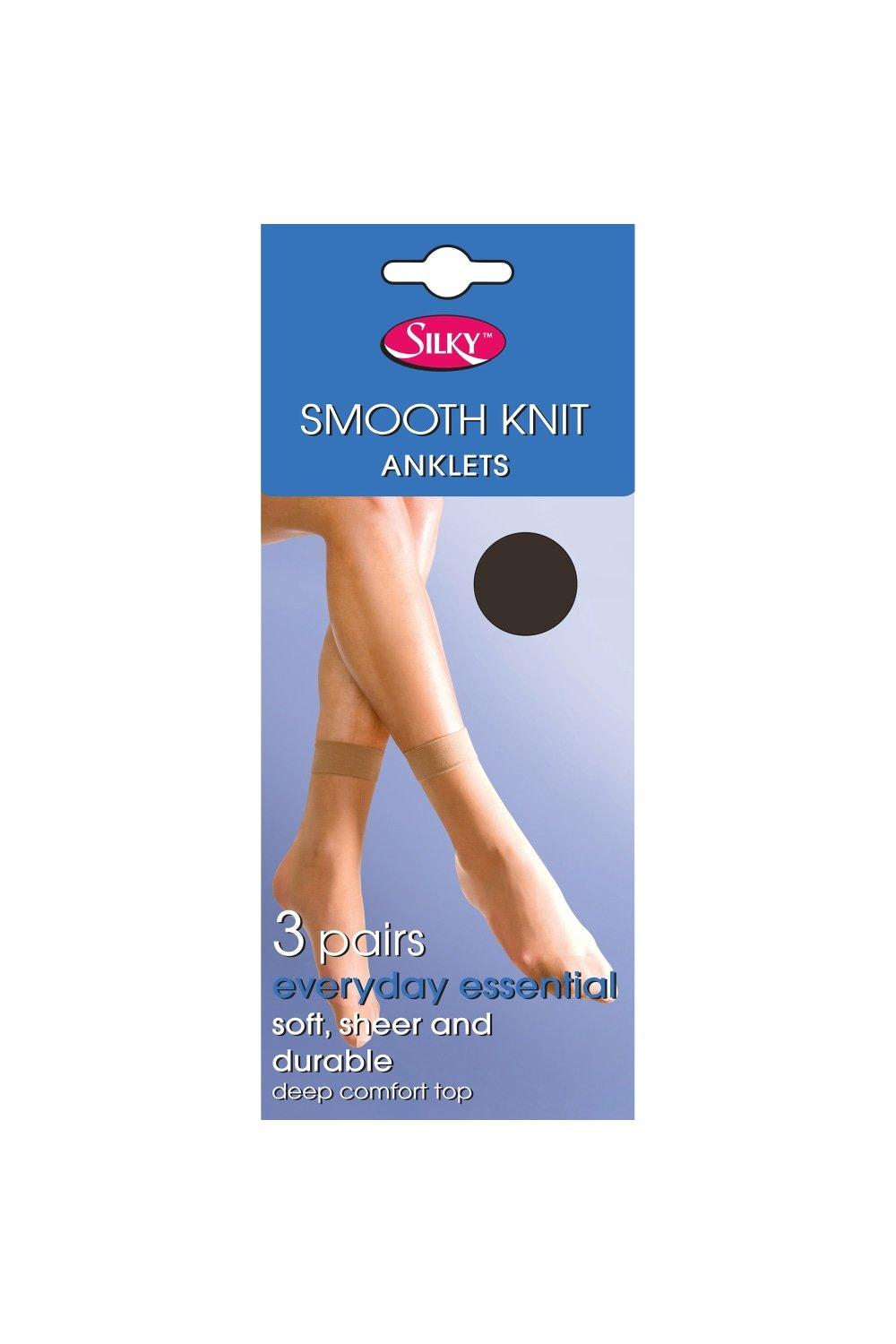 Smooth Knit Ankle High (3 Pairs)