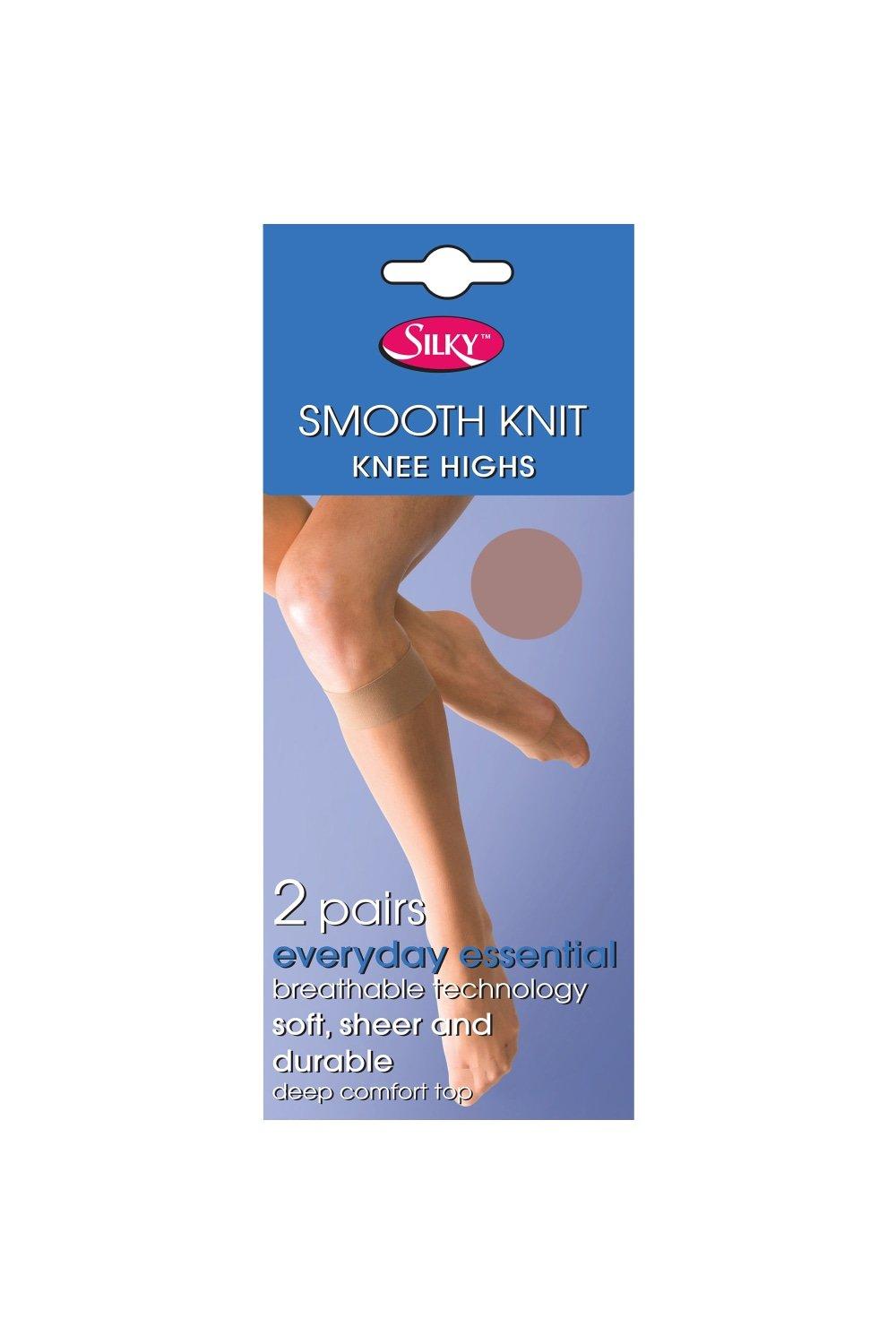 Smooth Knit Knee Highs (2 Pairs)